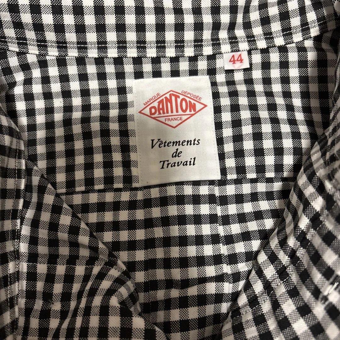 DANTON ギンガムチェックシャツ サイズ44　JD-3568