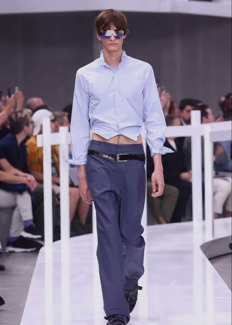 最安値 PRADA 25ss ワイヤーシャツ M