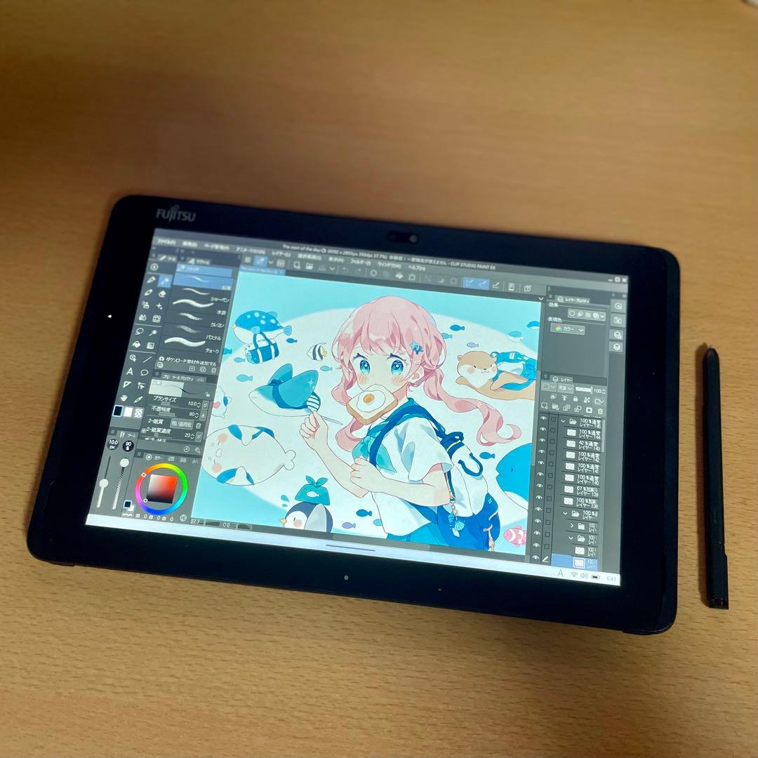 ◇富士通 筆圧2048段階 お絵描きタブレット 128GB Windows11