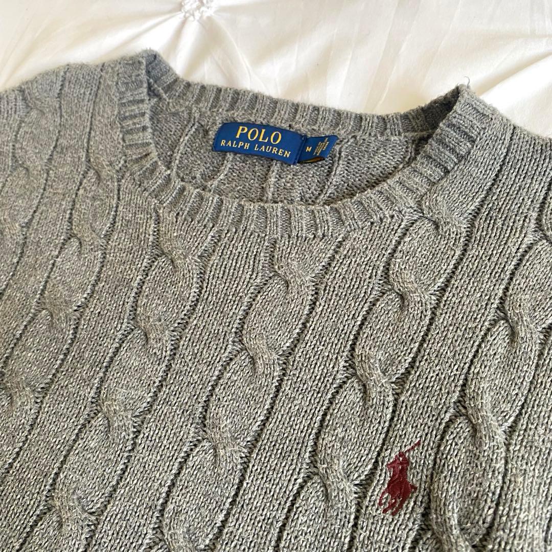現行 polo Ralph Laurenケーブルニット セーターMサイズ