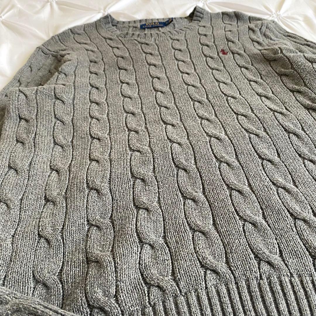 現行 polo Ralph Laurenケーブルニット セーターMサイズ