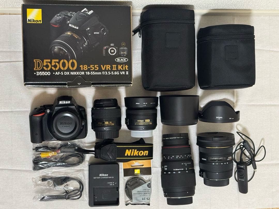 Nikon D5500 18-55 VR II Kit その他レンズ　セット販売