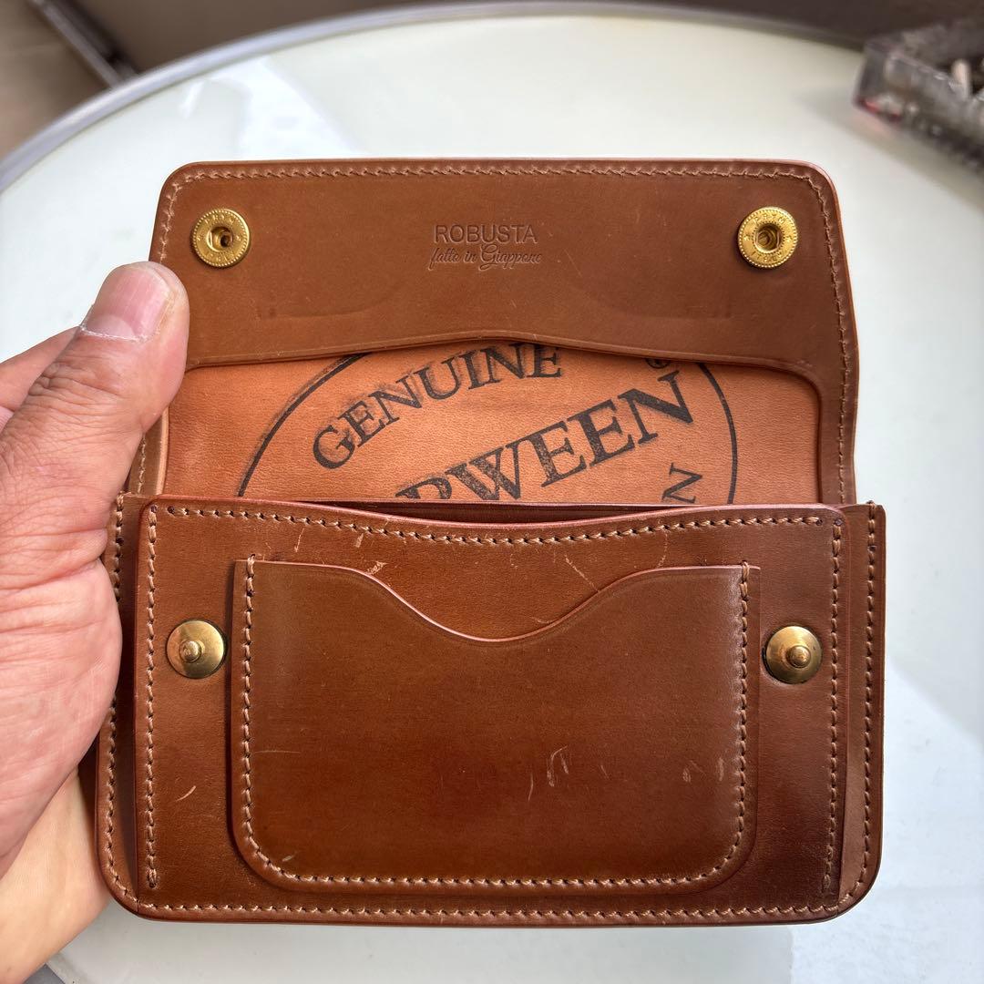 ロブスタレザー　シェルコードバンミドルウォレット