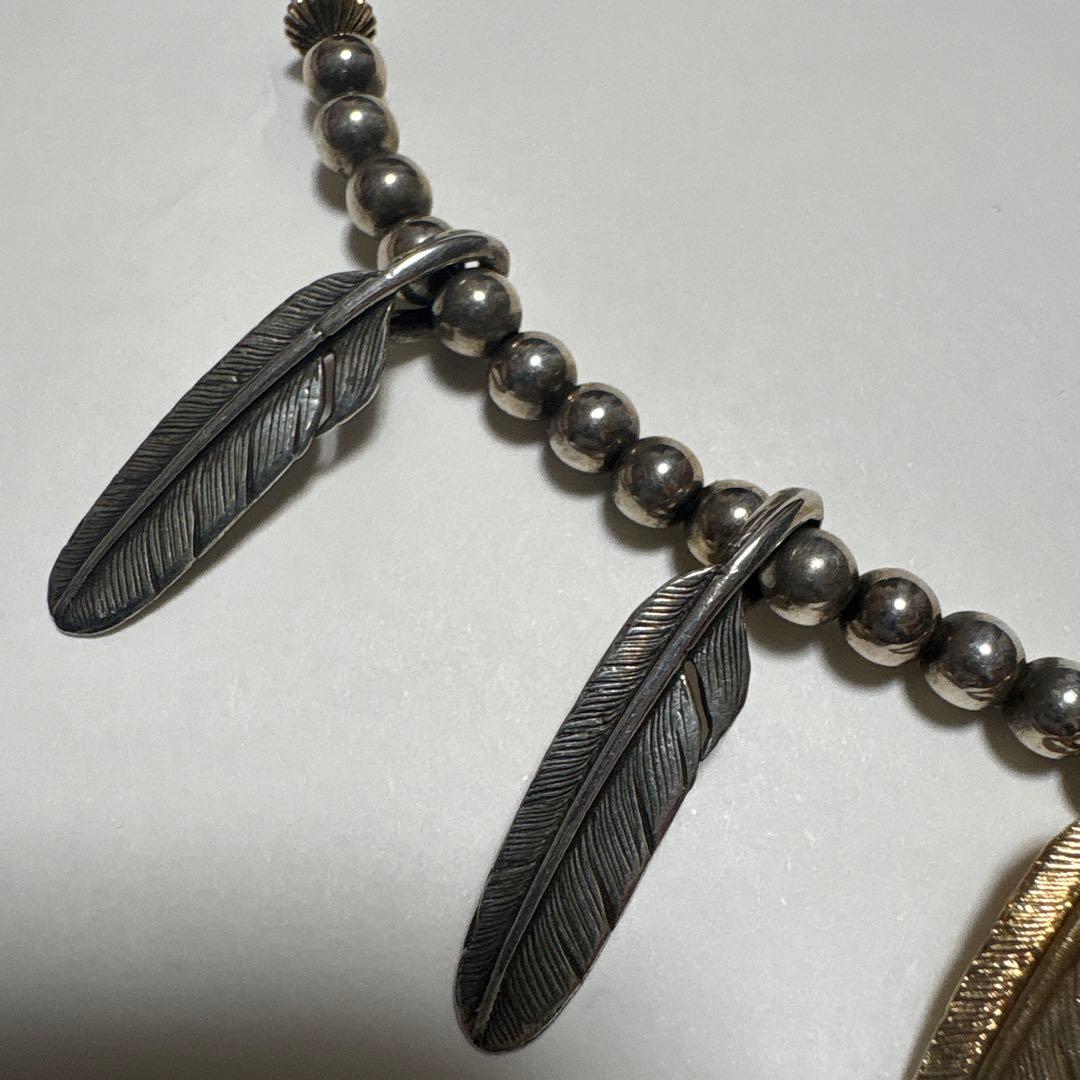 ファンタスティックマン　フェザー　ネックレス　シルバー　ゴールド