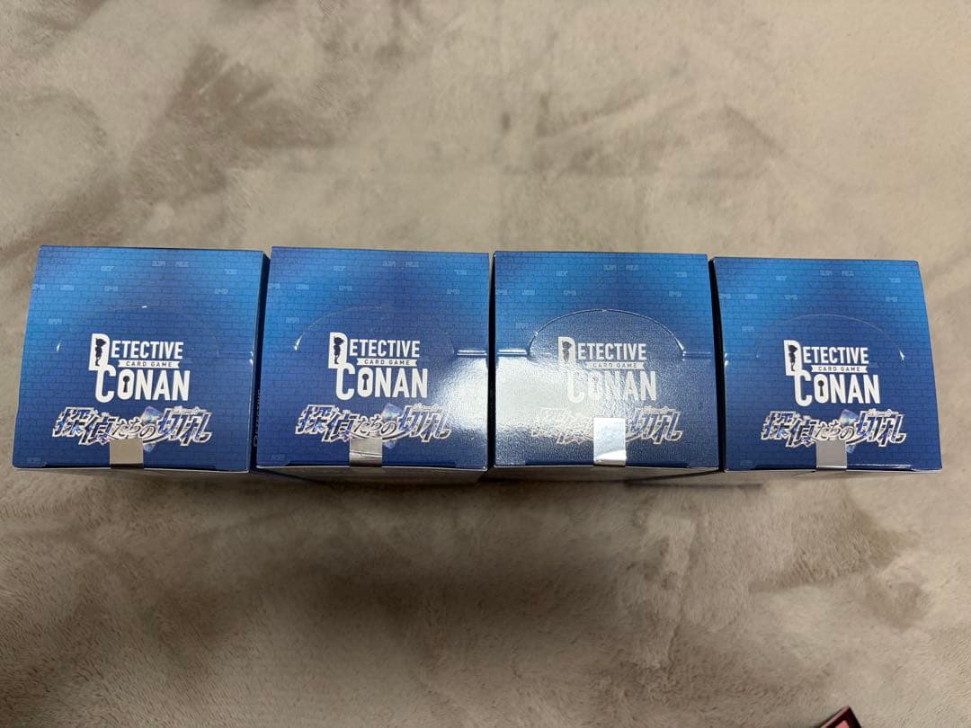 P*A様 名探偵コナンカードゲーム 4個セット　探偵たちの切札
