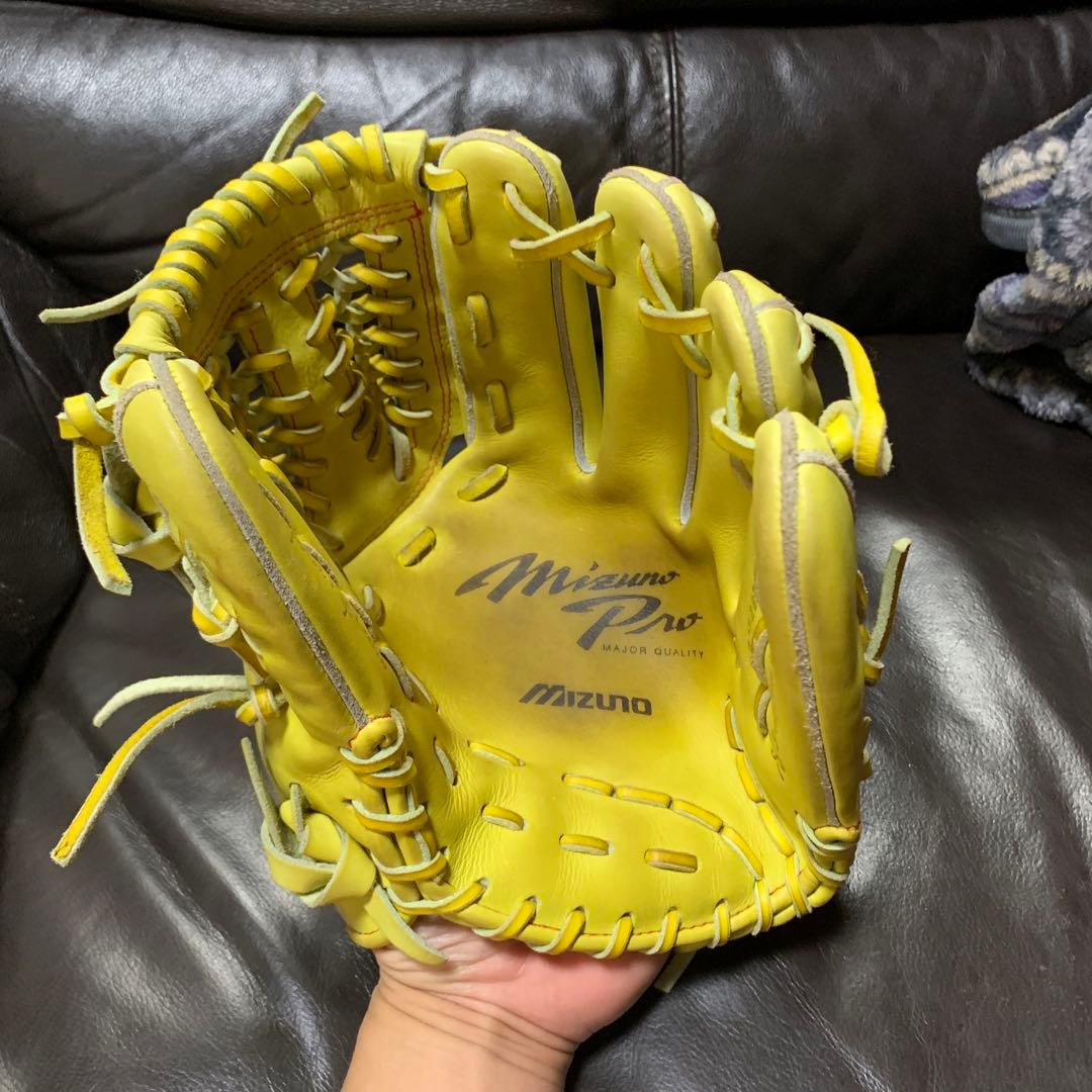 ミズノプロ　硬式内野手用グローブ　キップレザー