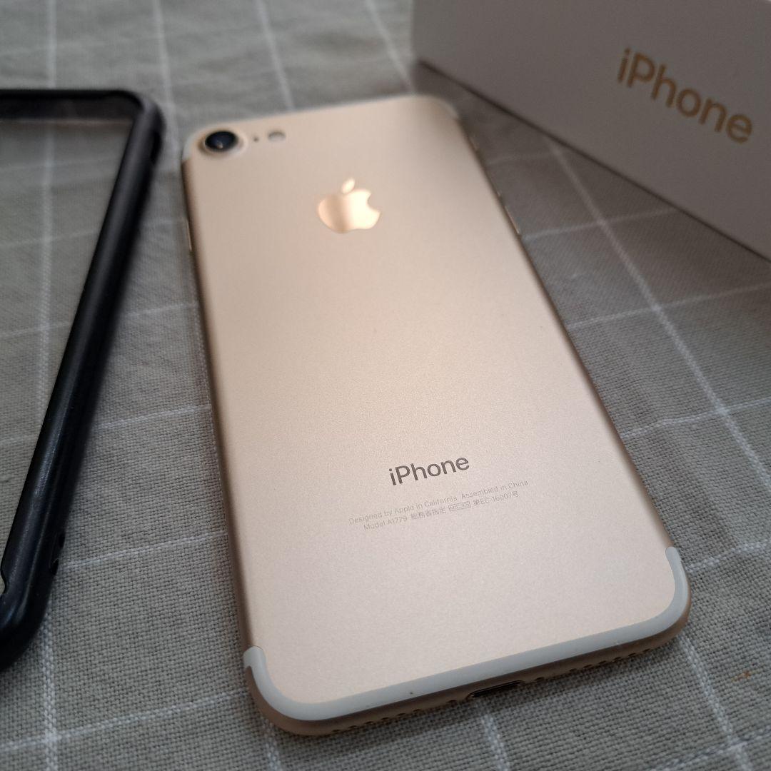 iPhone7128GB初期化済バッテリーサブ100SIMフリー心斎橋アップル