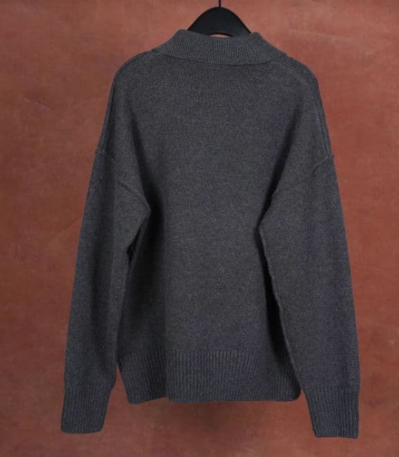 ✨Amiparis ダークグレー ポロセーター 男女兼用