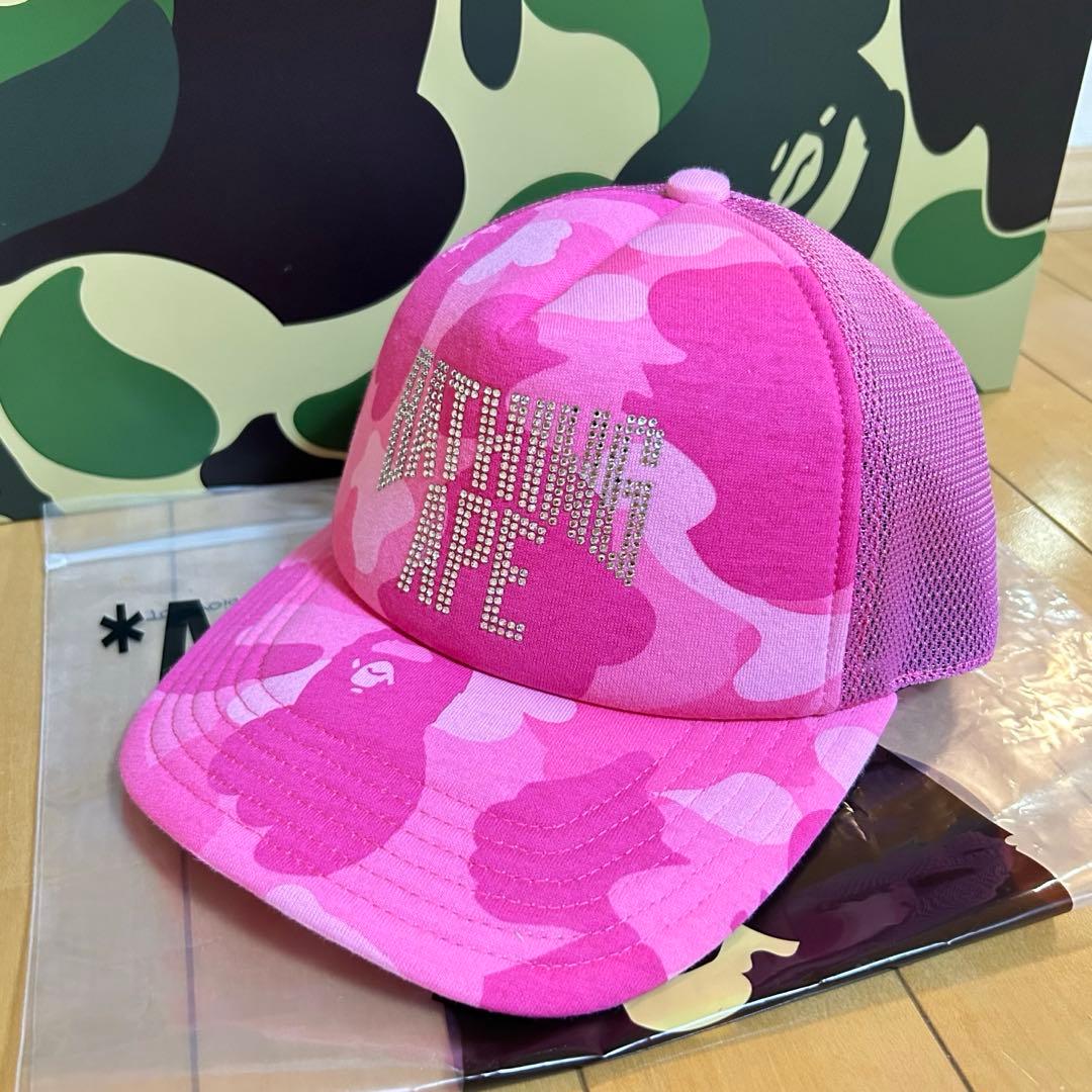エイプ キャップ 帽子 ピンク
