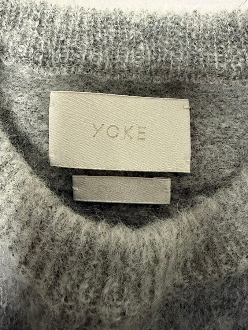 YOKE (別注)GRADATION MOHAIR KNIT PULL OVER