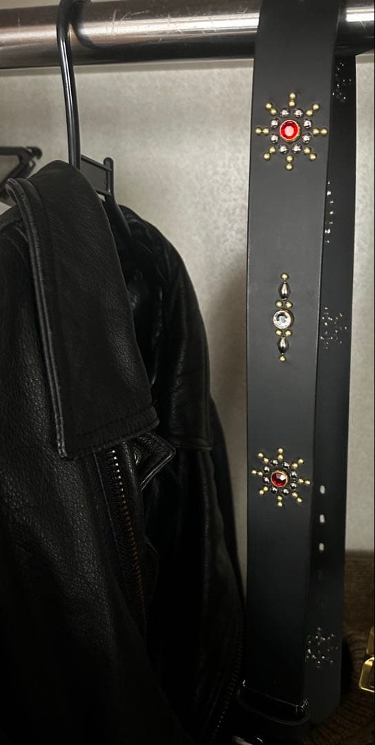HTC風/本革（牛革）スタッズベルト（ハンドメイド）