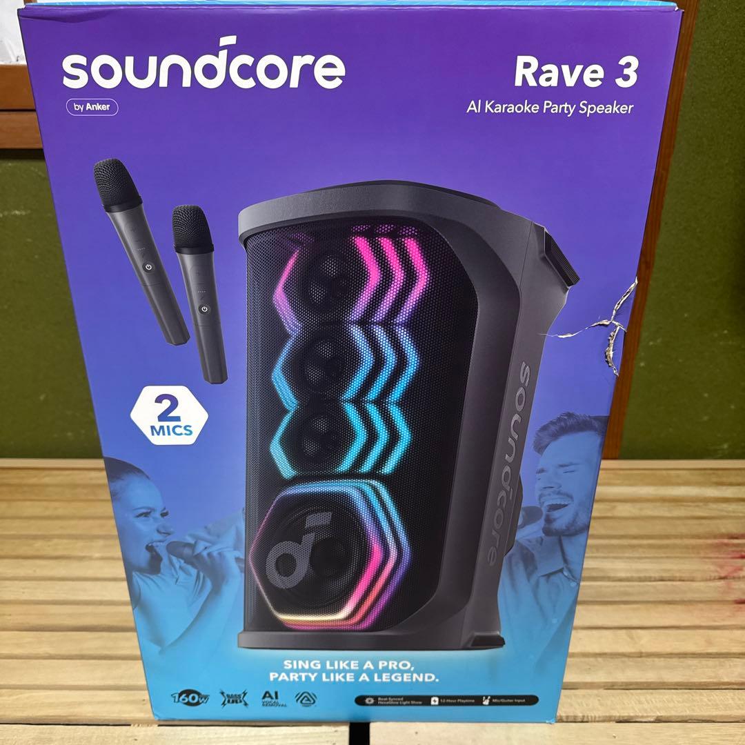新品未開封品Anker Soundcore Rave 3（箱ダメージあり）