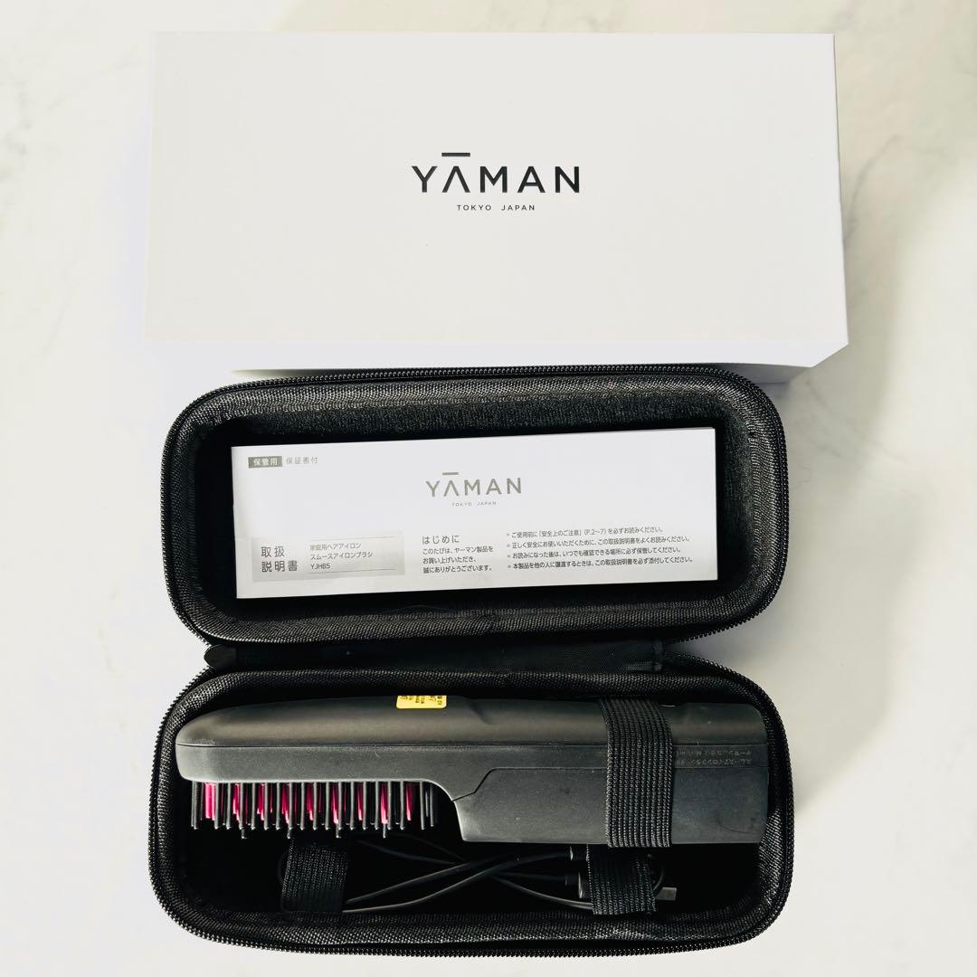 YAMAN スムースアイロンブラシ YJHB5B コードレス 家庭用ヘアアイロン