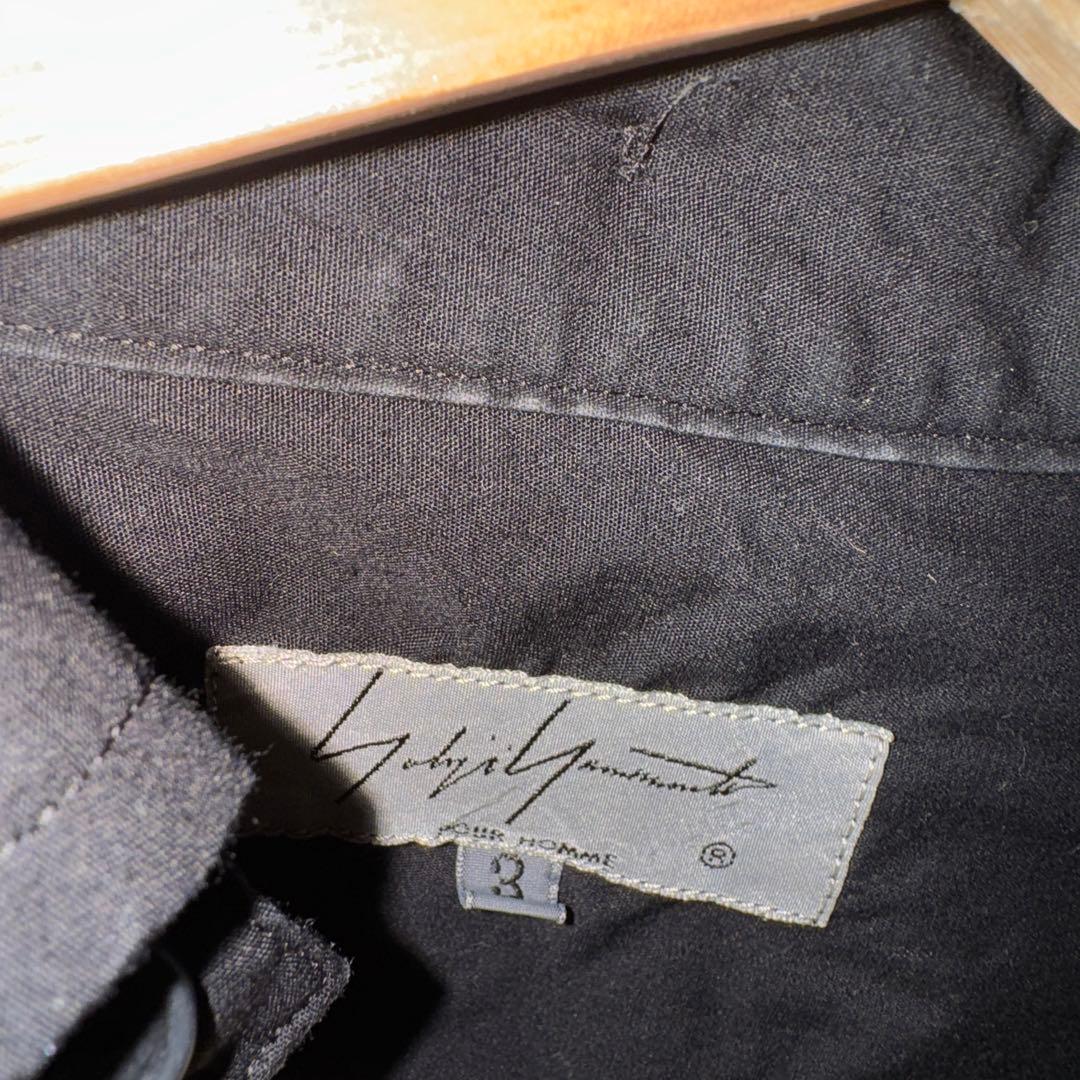 Yohji Yamamoto POUR HOMME 黒シャツ