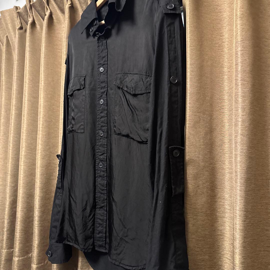 Yohji Yamamoto POUR HOMME 黒シャツ