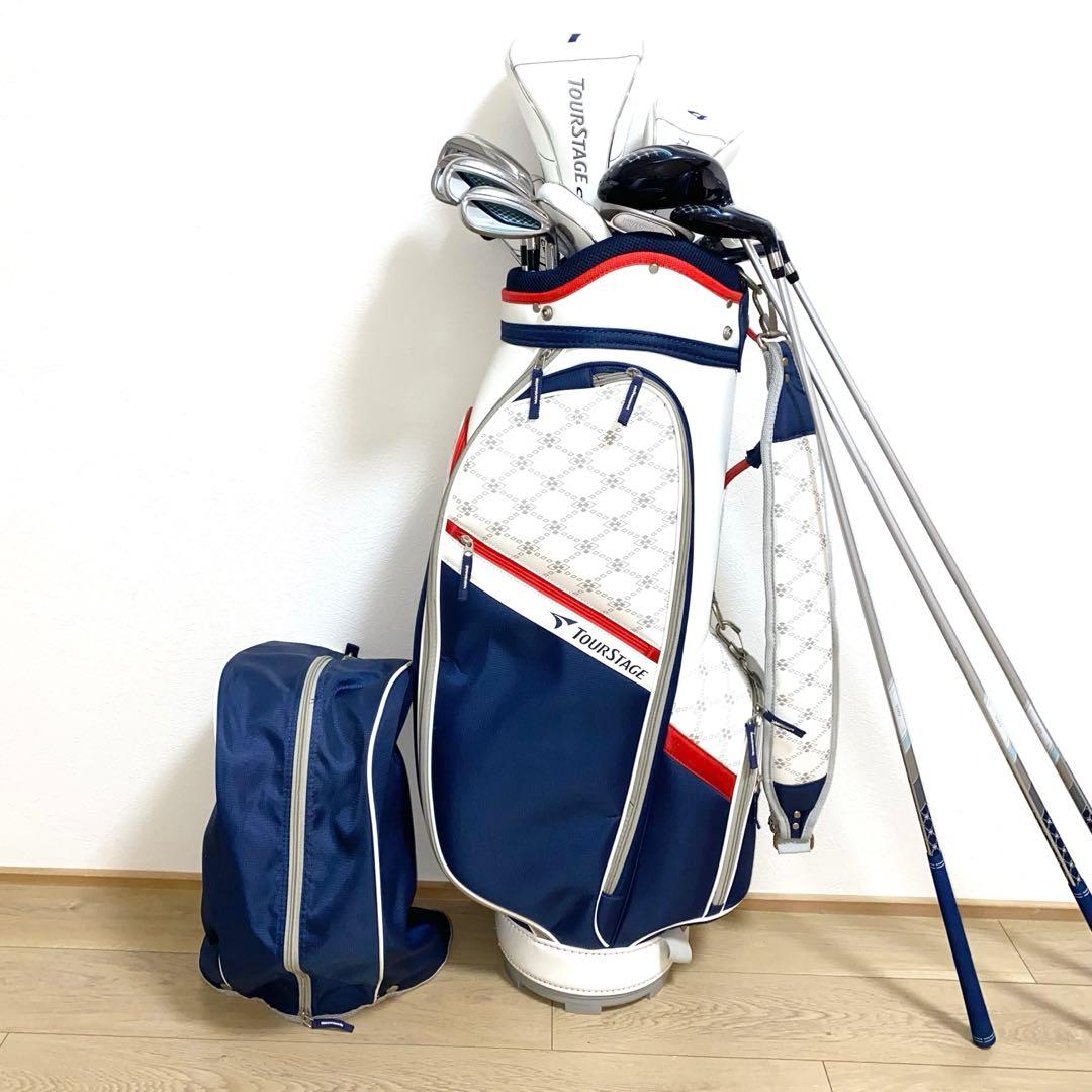 TOURSTAGE CLレディース用ゴルフクラブセット☆初心者キャディバッグ付