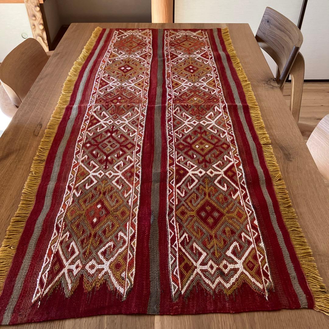 お値下げ！とても細かい見事な手仕事、トルコオールドキリムジジム