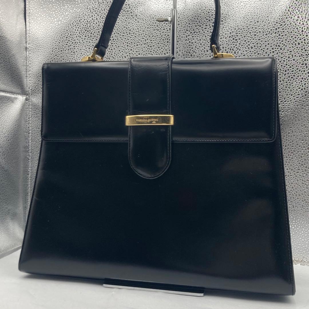 美品✨ ヴァレンティノガラヴァーニ　フォーマル　ハンドバッグ　トップハンドル　黒