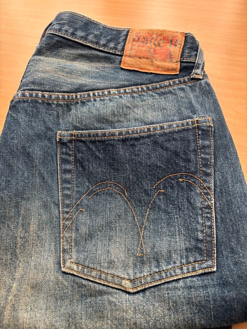 USA製シュガーケーンSugar Cane紺デニムW36=約88cm加工粗未使用