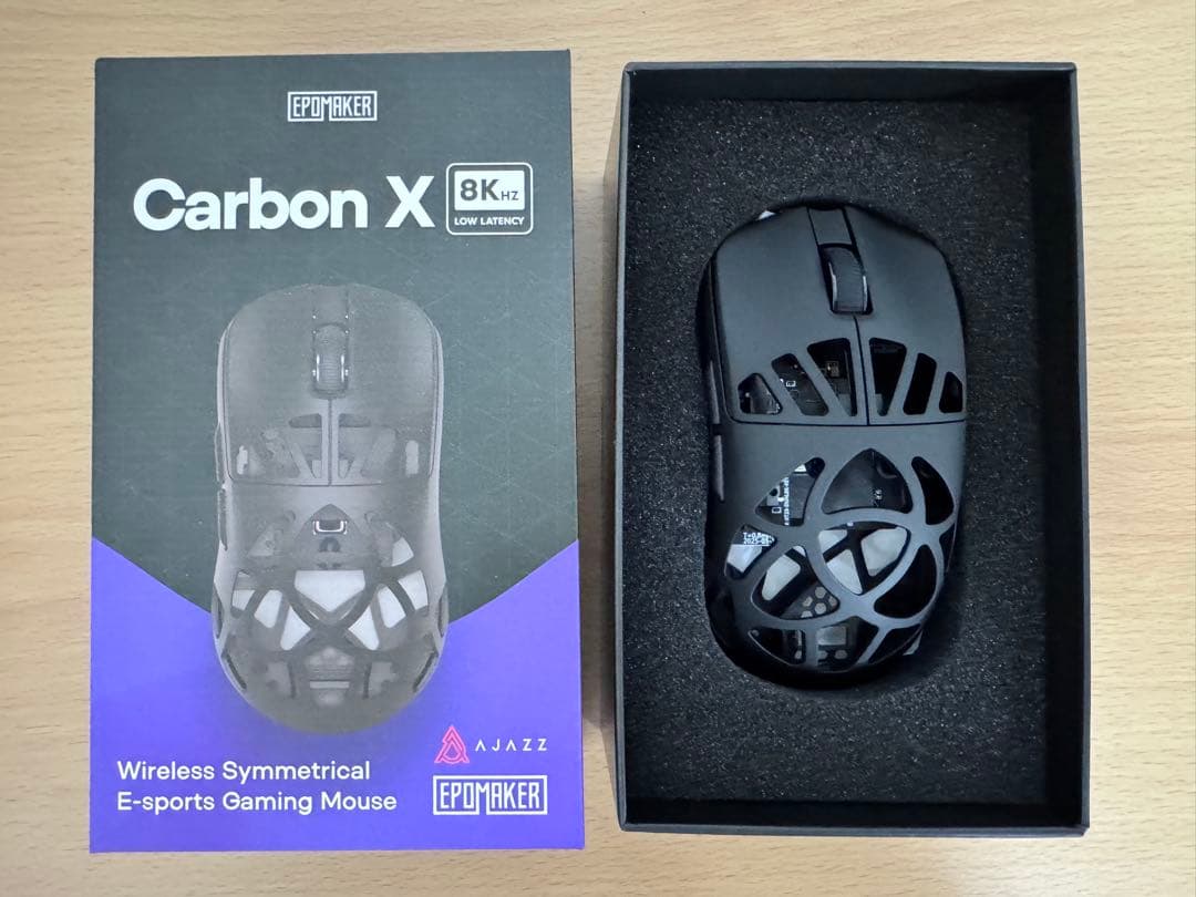 美品 EPOMAKER CarbonX Mouse ゲーミングマウス 8k