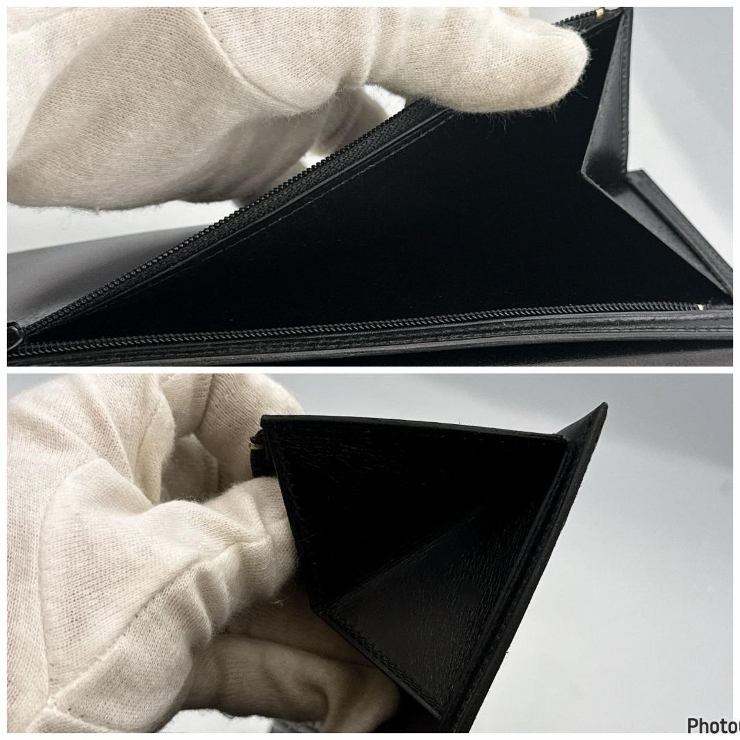 未使用に近い❤️エルメス✨ベアン✨クラシック✨ブラック✨二つ折り　長財布