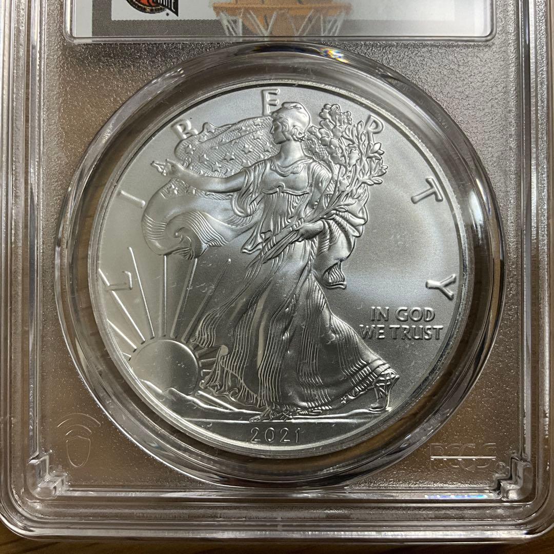 【新品】Silver Eagle シルバーイーグル銀貨2021PCGS MS70