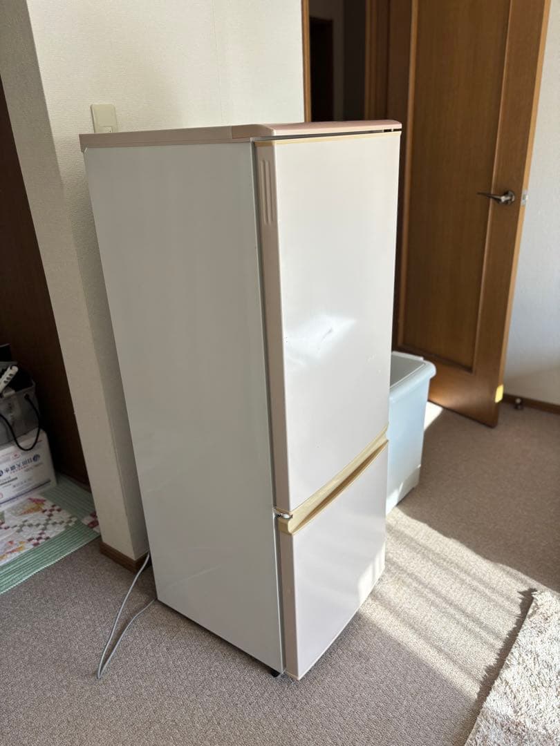 ホワイト 2ドア冷蔵庫