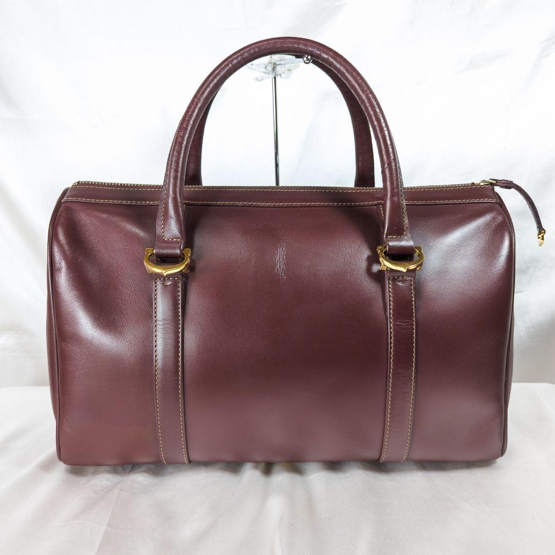 【極美品】 カルティエ マストライン ボストンバッグ カード パドロック付き