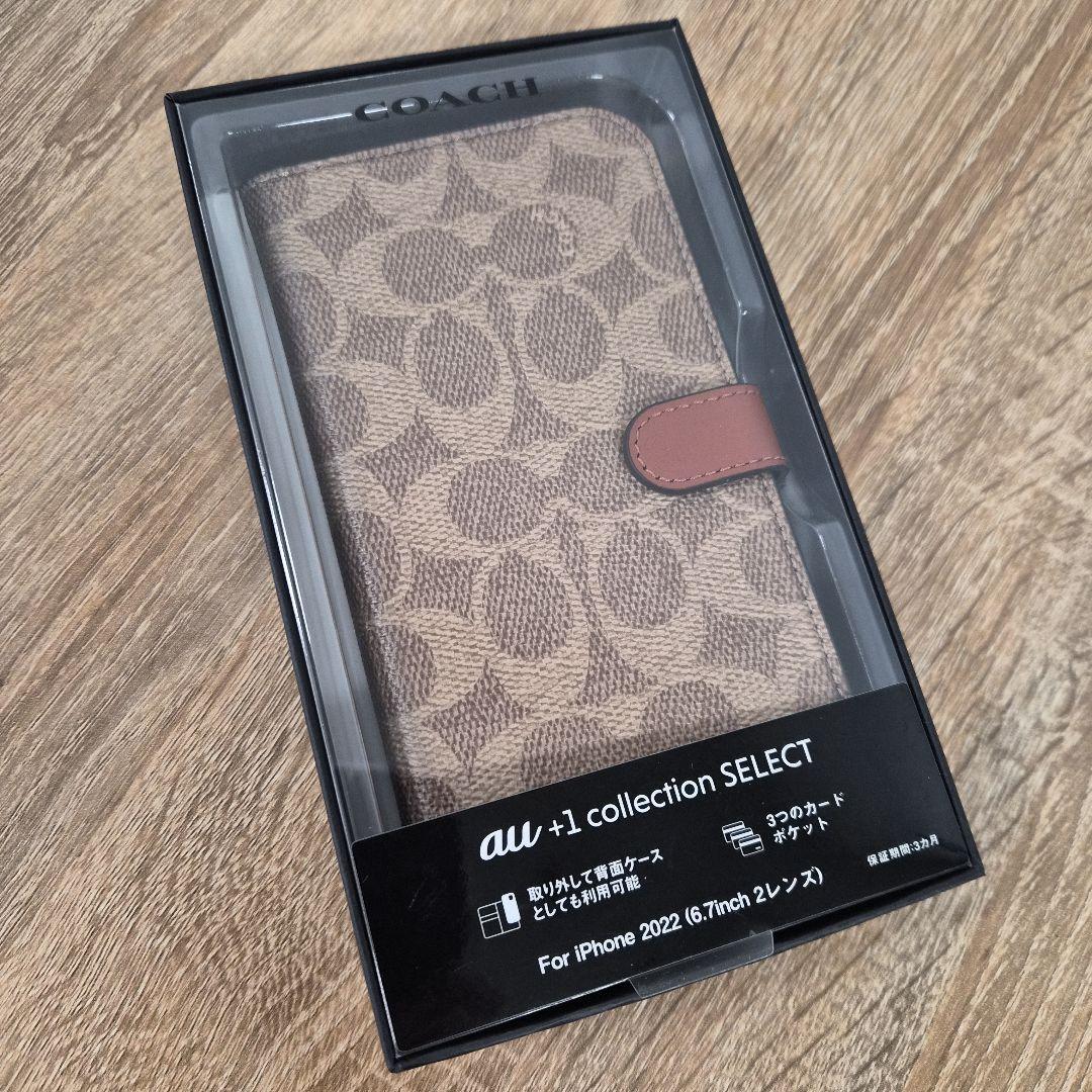 iPhone14Plus コーチ（R）ブックタイプケース