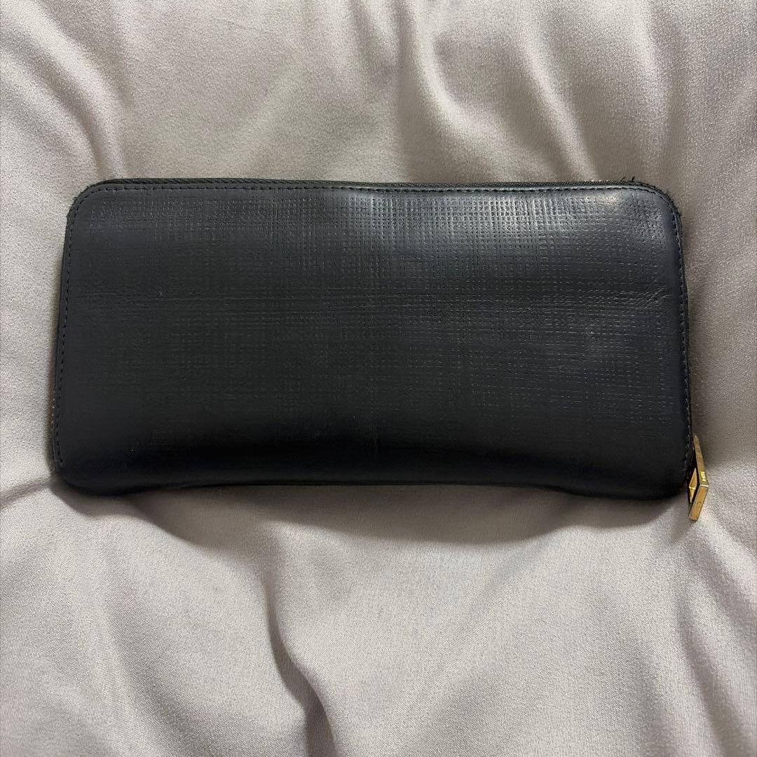 【箱・証明書あり】LOEWE ロエベ ブラック 黒 長財布 ラウンドジップ
