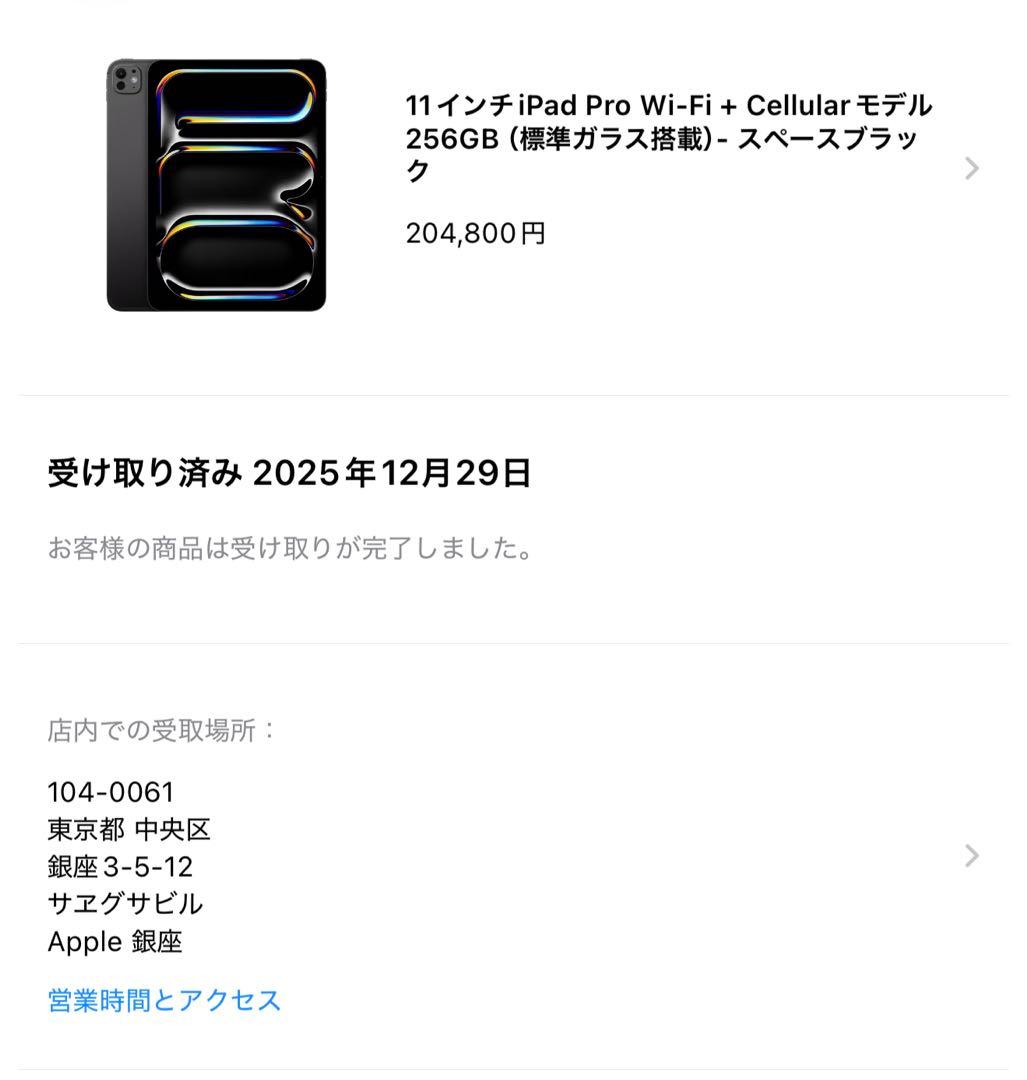 iPad Pro 11inch M5 256GB Cellular 3点セット