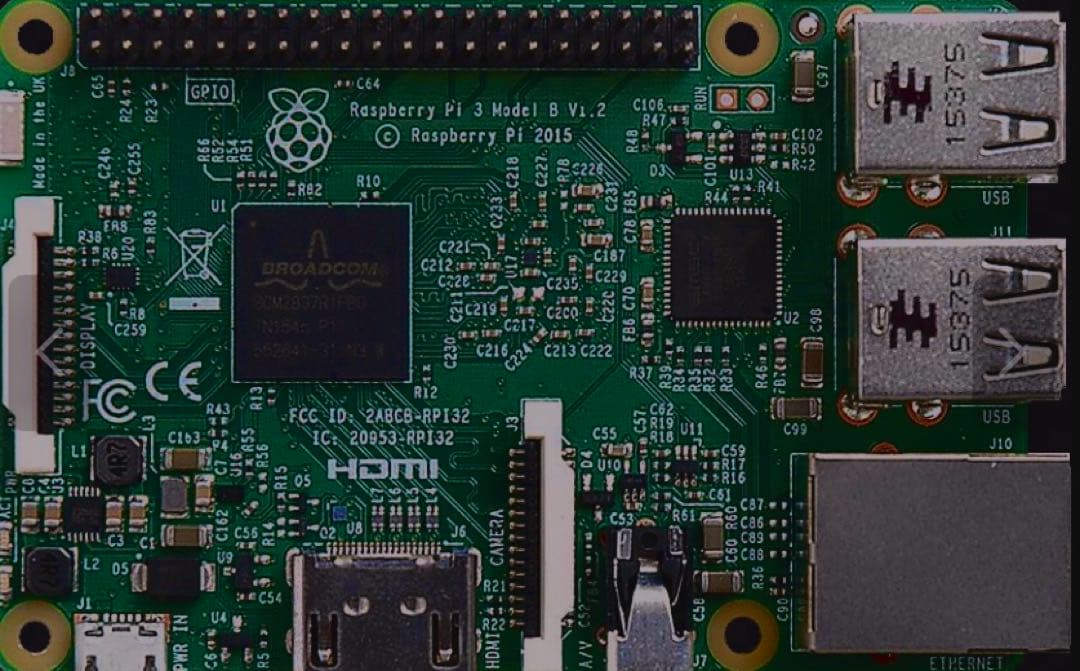 Raspberry Model B v2 2015 パーツ