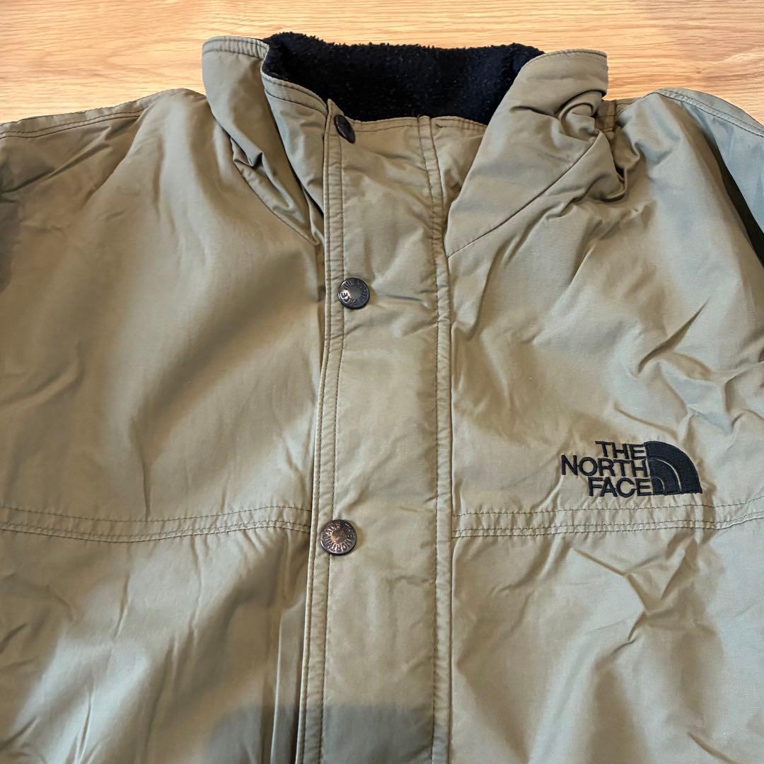 THE NORTH FACE カーキ ジャケット　ナイロン　フリース　古着