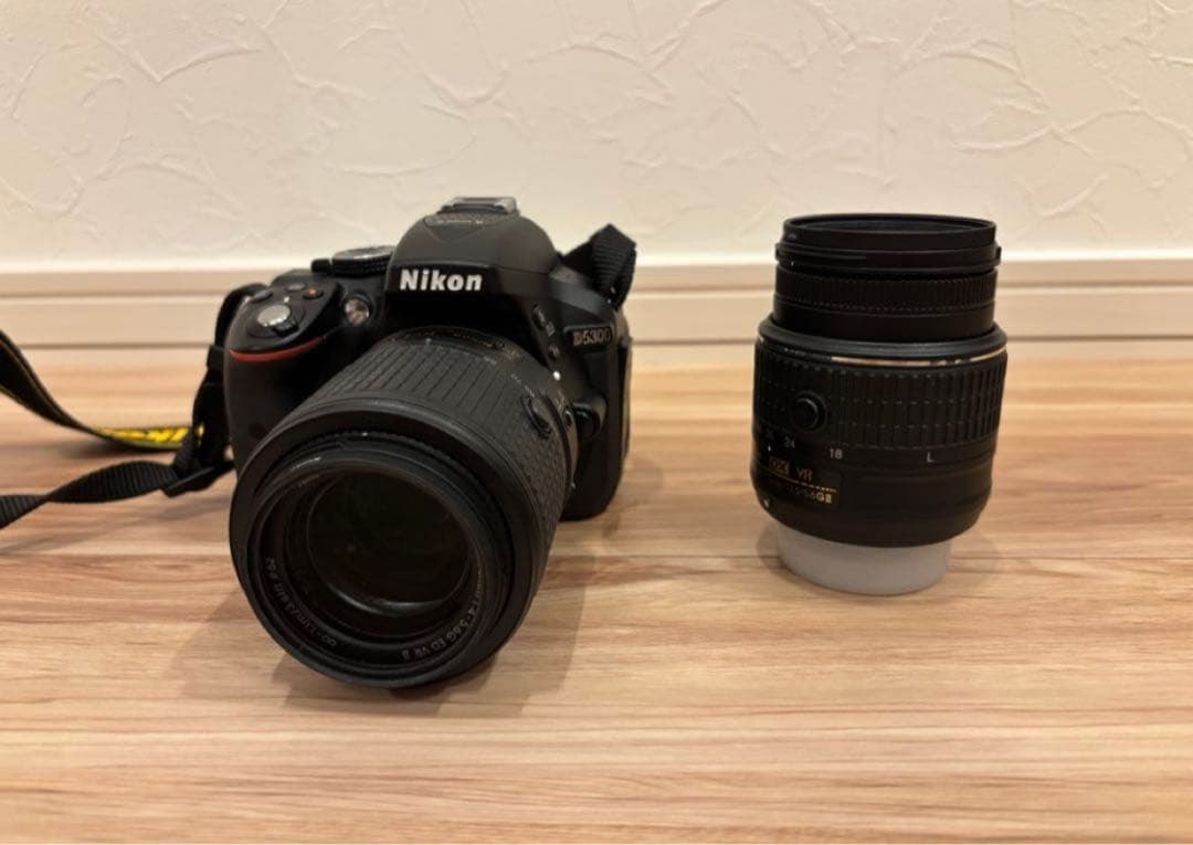 本日23時〆　Nikon D5300 18-55mm & 55-200mmセット