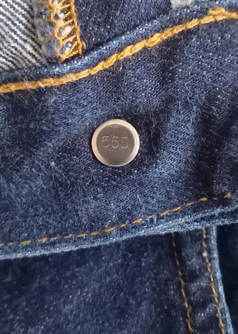 Levis 201XXバレンシア製　復刻ビックE 　濃紺美品 W33