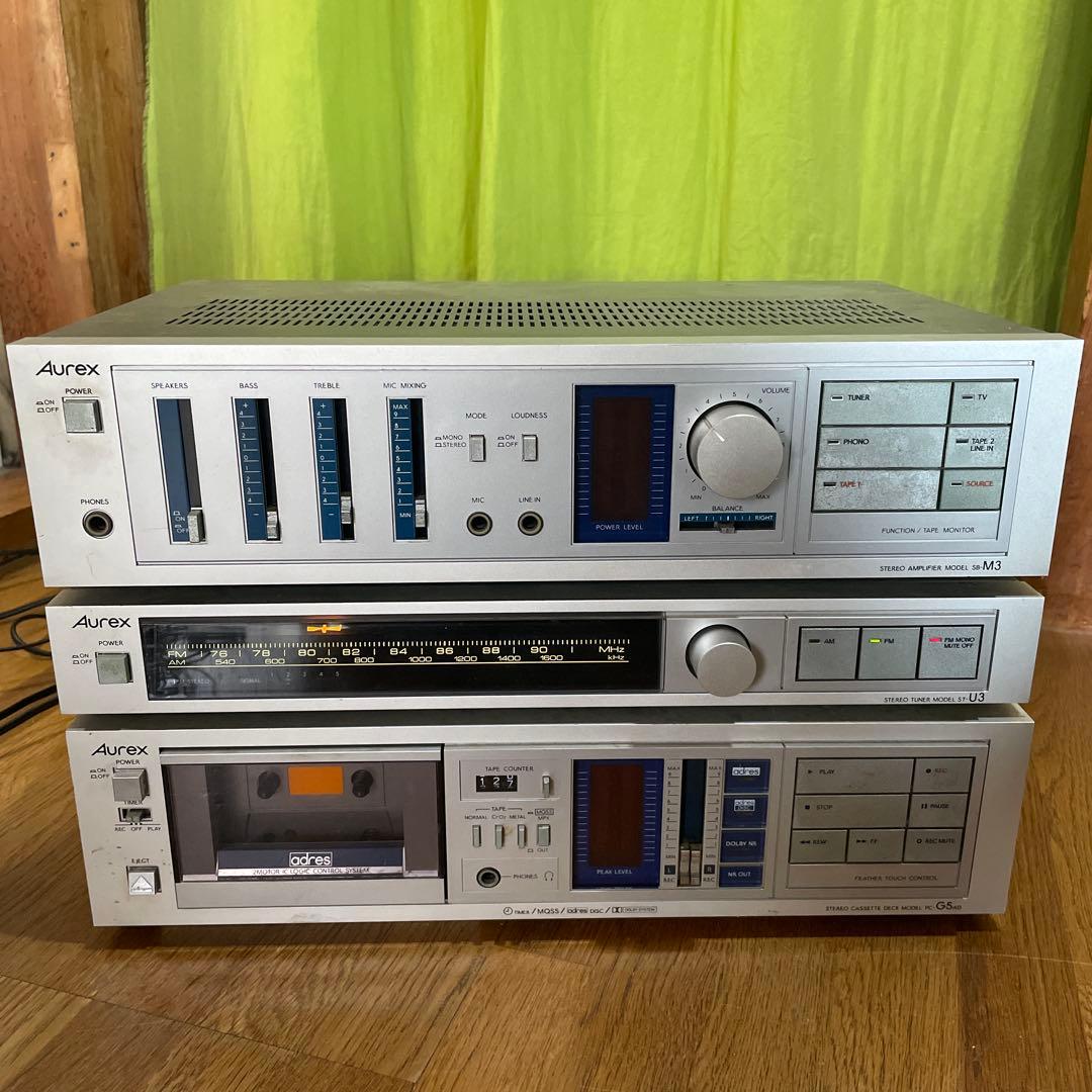 AUREX アンプ チューナー カセット セット
