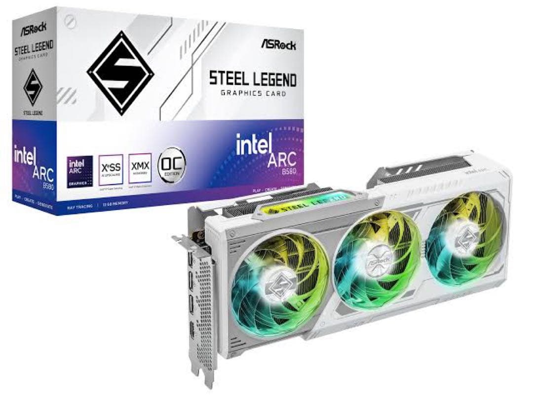 グラフィックボード・グラボ・ビデオカード ASRock STEEL LEGEND intel ARC B580