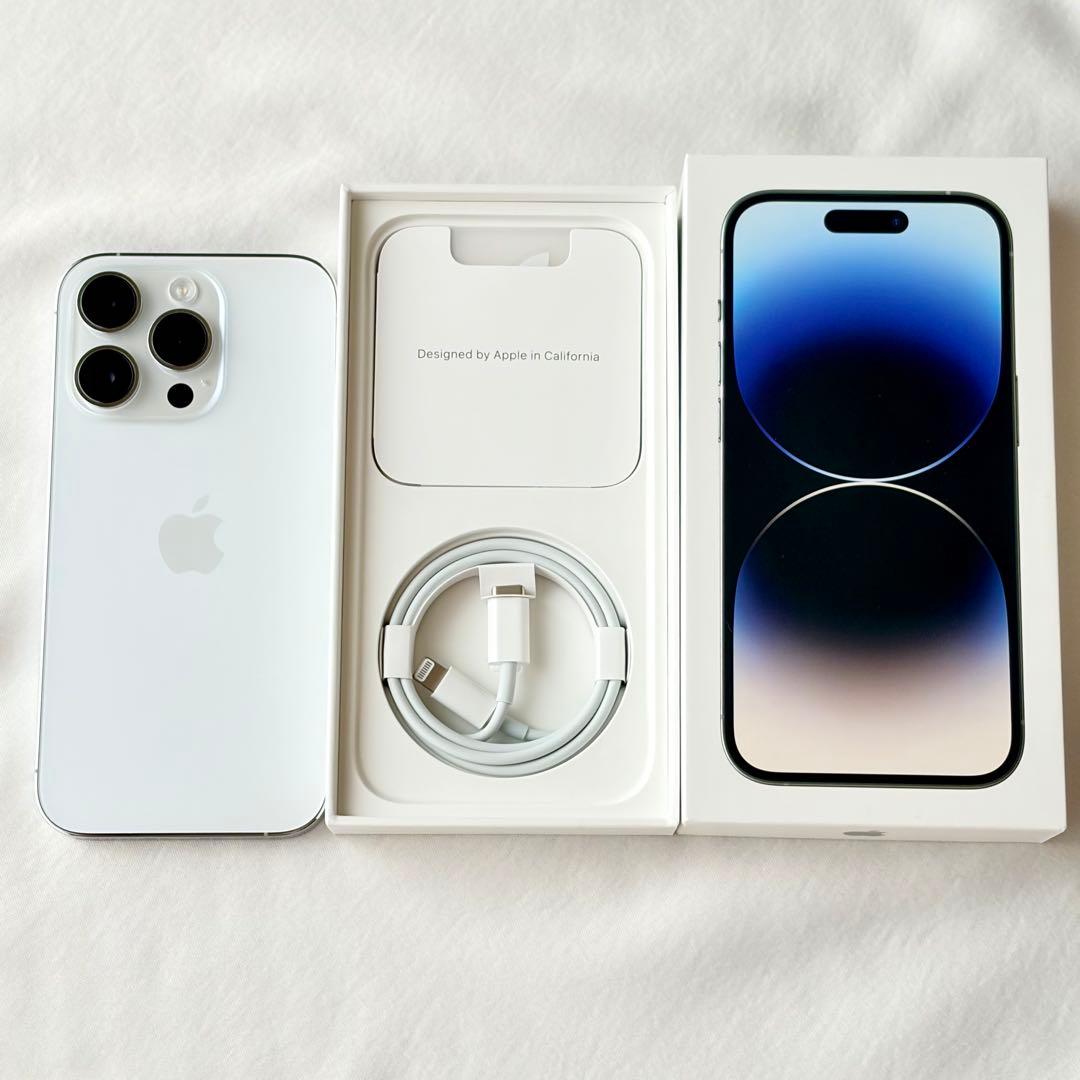 【箱・純正ケーブル付き】iPhone 14 Pro 256GB シルバー 本体