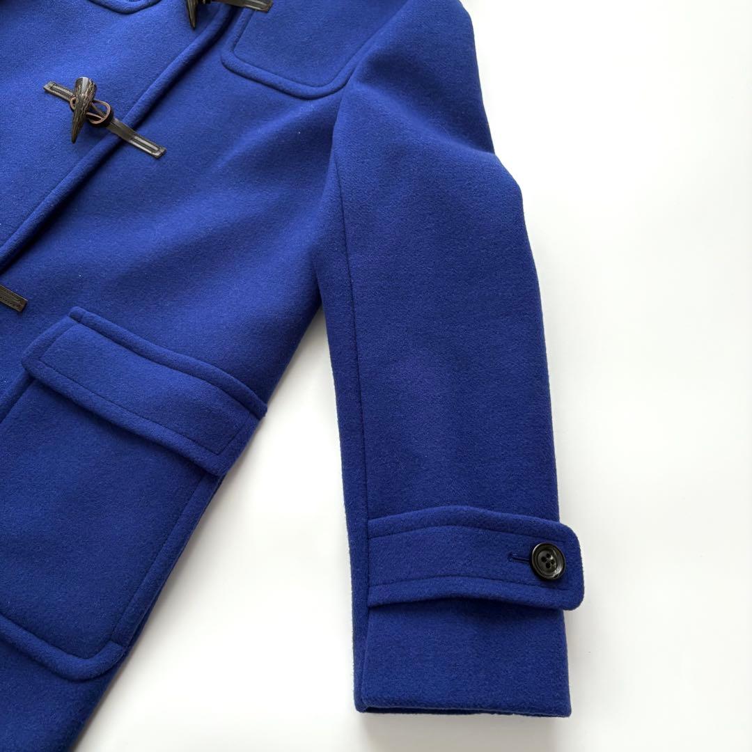 美品　グリーンレーベルリラクシング　ダッフルコート　ロイヤルブルー　ウール　42