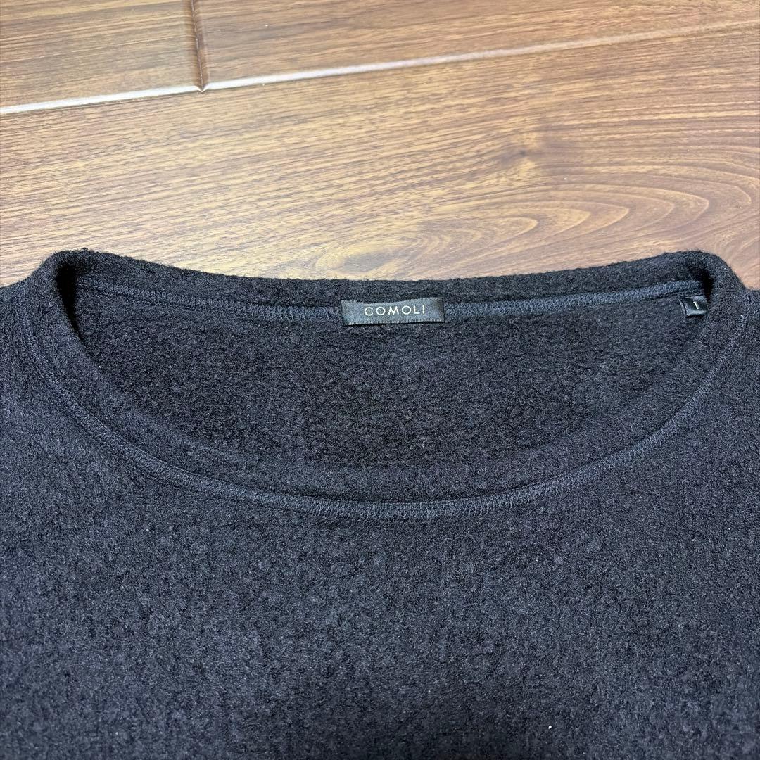 COMOLI 22AW シルクフリース 長袖クルー 希少サイズ1