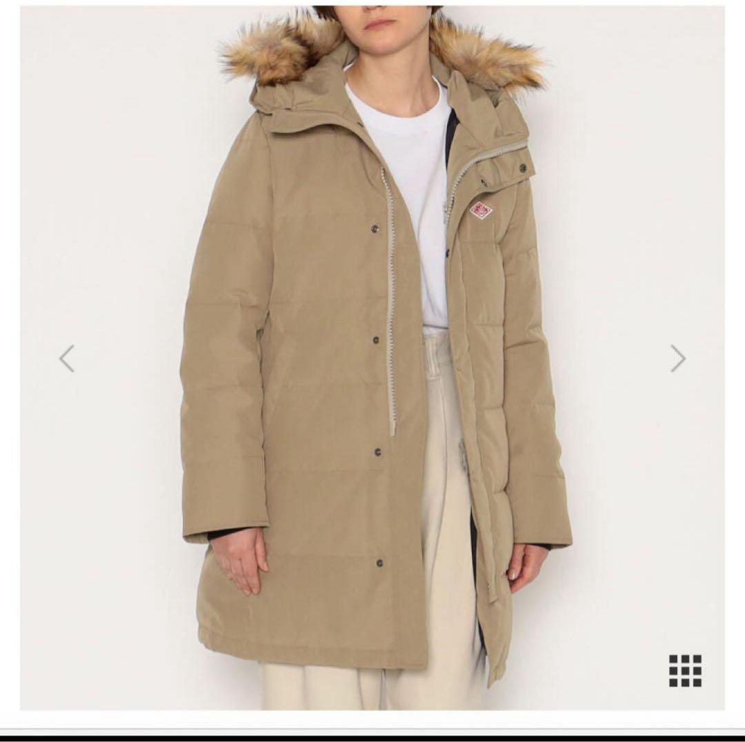 DANTON ダウンコート　ミドル丈　M ベージュ　美品