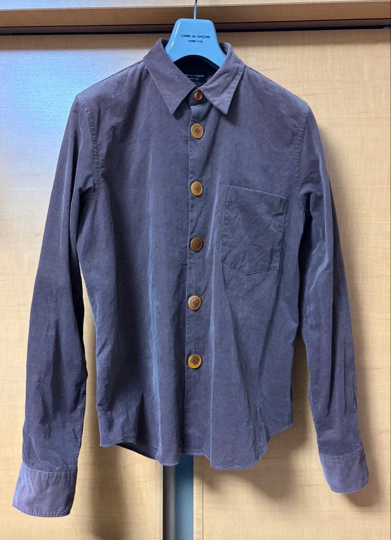 COMME des GARCONS HOMME PLUS コーデュロイシャツ茶M