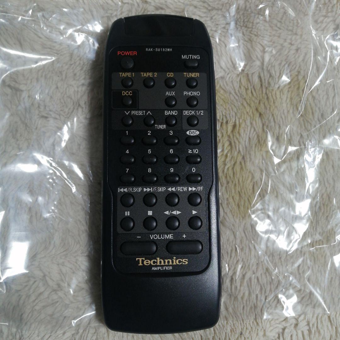 【美品】Technics RAK-SU182WH リモコン