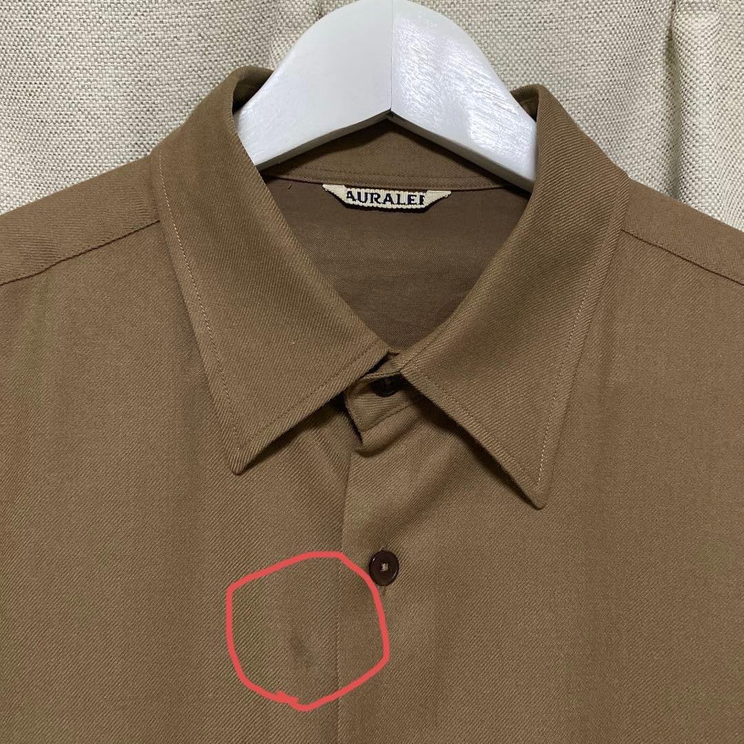 トップス AURALEE SUPER LIGHT WOOL SHIRTS