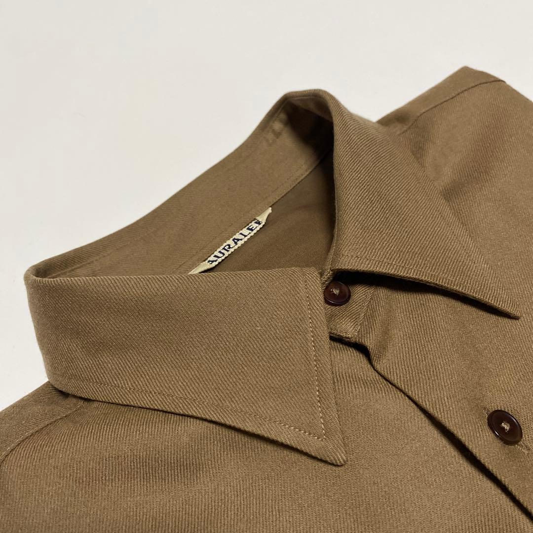 トップス AURALEE SUPER LIGHT WOOL SHIRTS
