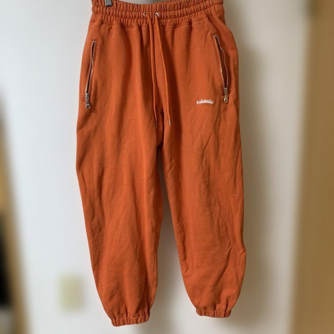 ボーラホリック　スウェット　パンツ　オレンジ　M 綿