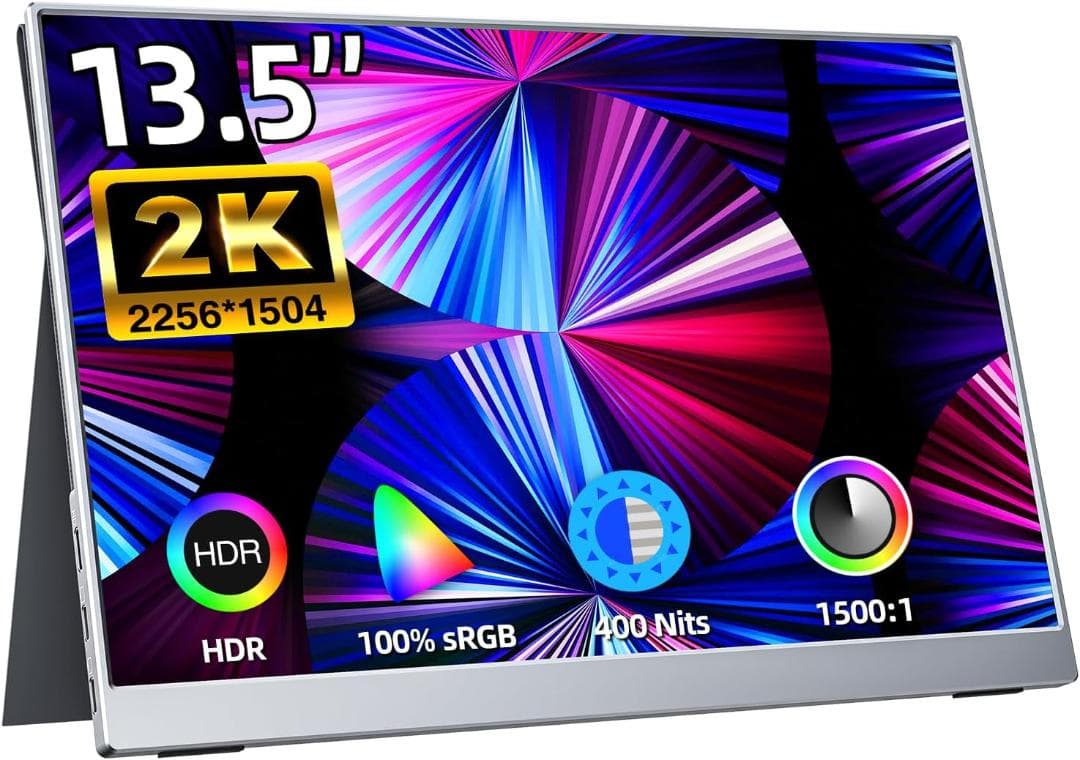 【開封済　未使用品】kksmart モバイルモニター　13.5インチ 450g