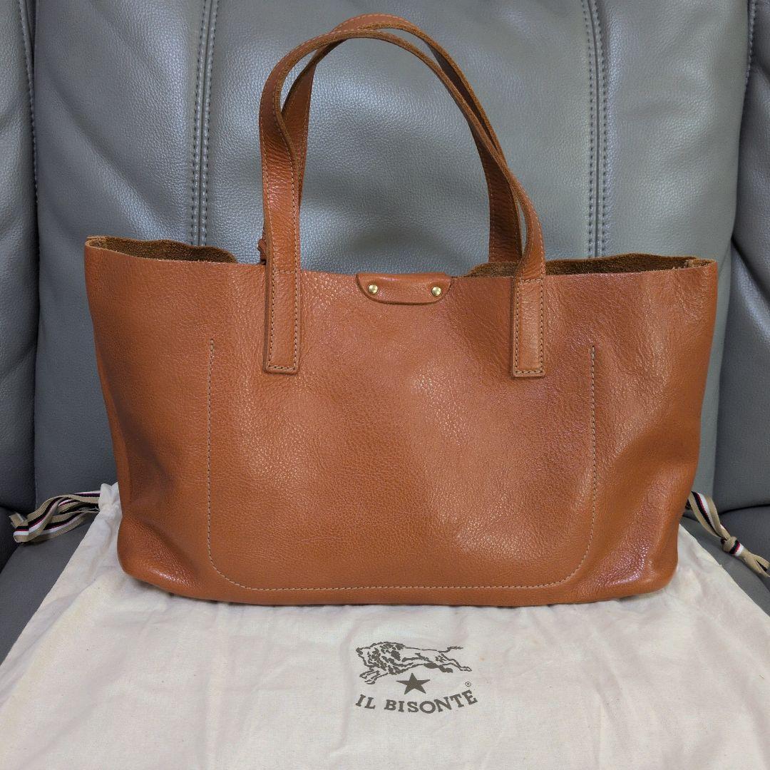 ⚠専用 イルビゾンテ IL BISONTE トートバッグ 革 ミラーチャーム付