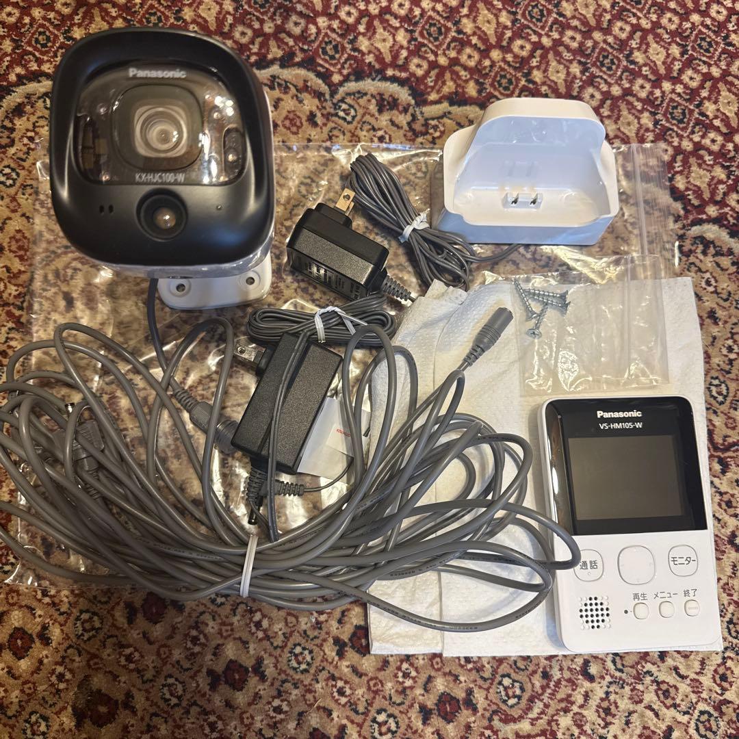 Panasonic モニター＋屋外カメラ VS-HM105-W 屋内使用品