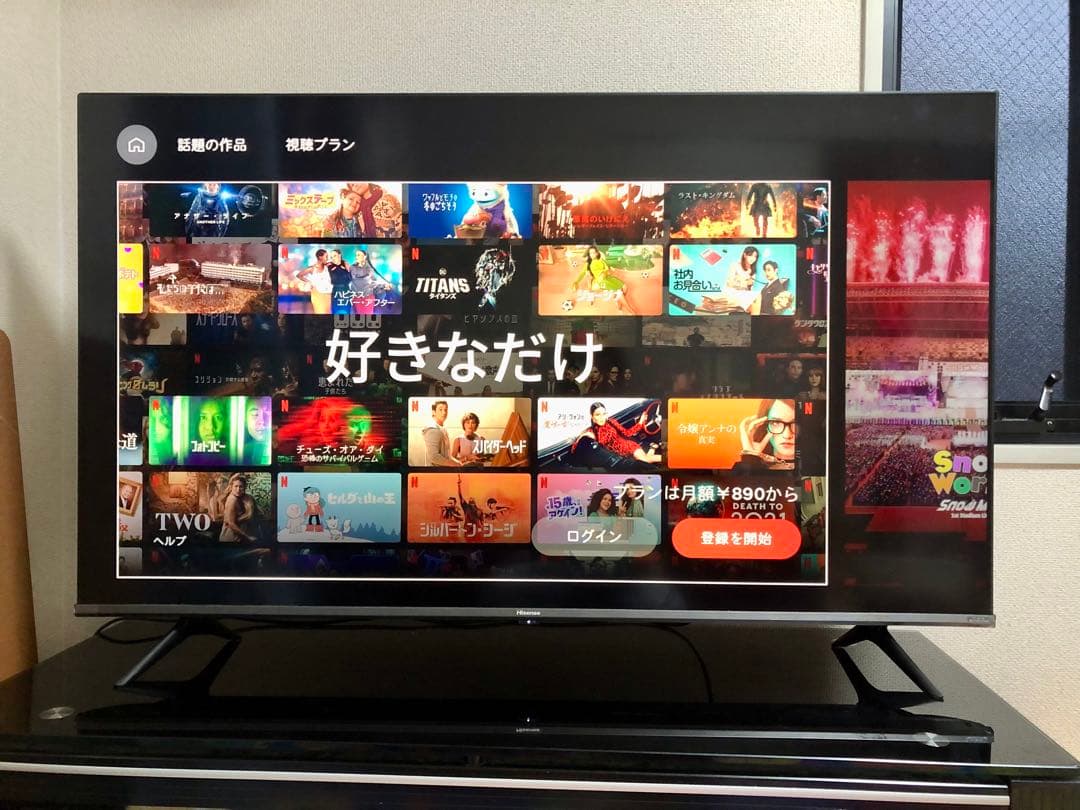 2021年製！50V型 4Kチューナー内蔵 液晶テレビ 50A65G ネット動画